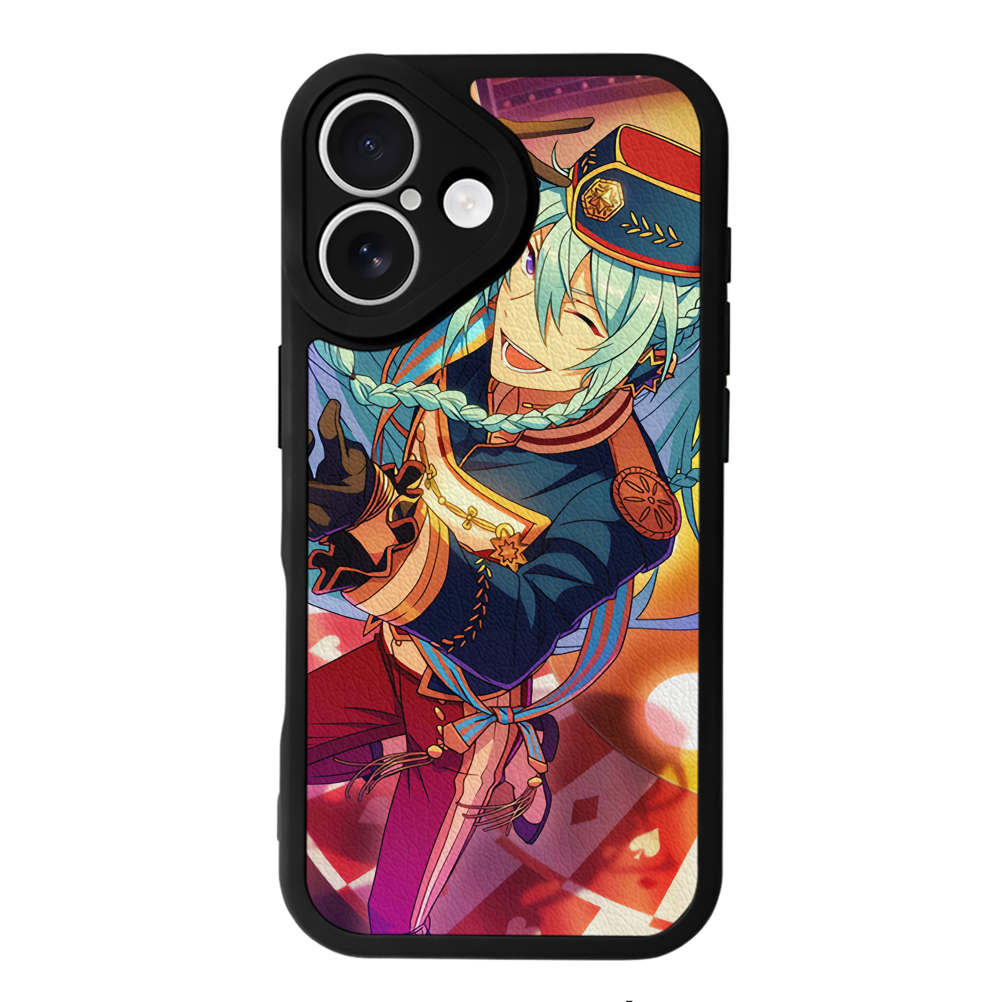 （画像用） あんさんぶるスターズ! Ensemble Stars 【iPhone 16シリーズ対応】シリコンスマホケース（レザー調） 材質：シリコン